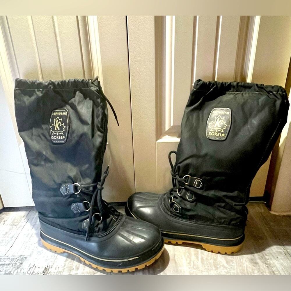 Sorel Black and Tan Men's Boots